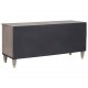 Sonata H ТВ шкаф с чекмедже с рафт Сив и златен 100 x 33.5 x 46 см