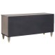 Sonata Cabinet TV cu sertar Gri 100 x 33 x 46 cm Lemn de mango solid
