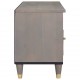 Sonata H ТВ шкаф с чекмедже с рафт Сив и златен 100 x 33.5 x 46 см