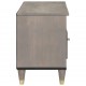 Sonata H ТВ шкаф с чекмедже с рафт Сив и златен 80 x 33.5 x 46 см