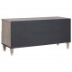 Sonata H ТВ шкаф с чекмедже с рафт Сив и златен 100 x 33.5 x 46 см