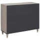 Sonata Bufet Gri și Aur 90 x 33 x 75 cm Lemn de mango solid