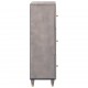 Sonata H Висок шкаф с чекмедже с рафт Сив и златен 40 x 33.5 x 110 см