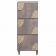 Sonata H Висок шкаф с чекмедже с рафт Сив и златен 40 x 33.5 x 110 см