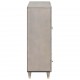 Sonata H Висок шкаф с рафт с врата Сив и златен 60 x 33.5 x 100 см