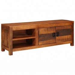 Sonata H ТВ шкаф Кафяво 110 x 30 x 40 cm мангово дърво масив - Comode TV