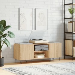 Sonata H Шкаф за винилови плочи сонома дъб 121x38x48 см инженерно дърво - Comode TV