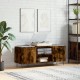 Sonata Dulap pentru discuri stejar afumat 121x38x48 cm, lemn prelucrat