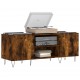 Sonata H Шкаф за винилови плочи опушен дъб 121x38x48 см инженерно дърво