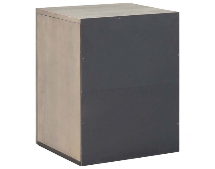Sonata H Банен стенен шкаф със съхранение с врата Сив 38 x 33 x 48 см