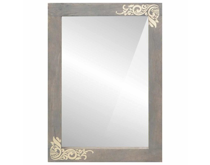 Sonata Oglindă pentru baie Gri 70 x 50 x 2,5 cm