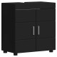 Sonata Set dulap baie TULUM Negru 60 x 34 x 63 cm Lemn prelucrat