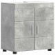 Sonata H Шкаф за баня с мивка с врата TULUM Бетонно сиво 60 x 34 x 63 см