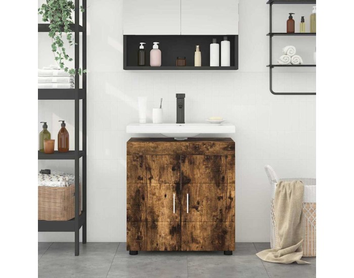 Sonata Set dulap baie TULUM Stejar fumuriu 60 x 34 x 63 cm