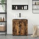 Sonata H Шкаф за баня с мивка с врата TULUM Опушен дъб 60 x 34 x 63 см