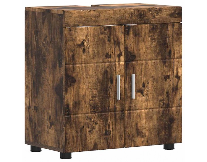 Sonata H Шкаф за баня с мивка с врата TULUM Опушен дъб 60 x 34 x 63 см