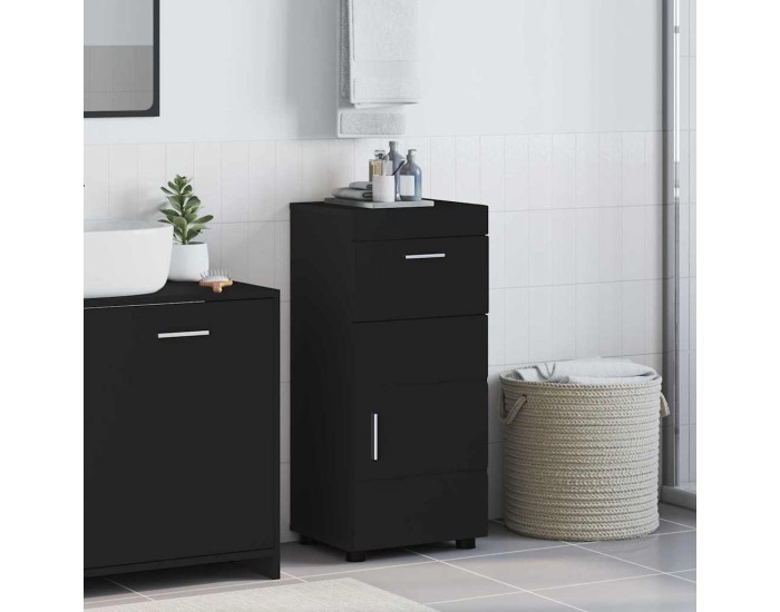 Sonata Set dulap baie TULUM Negru 37 x 31,5 x 82 cm Lemn prelucrat