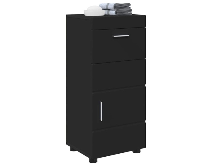 Sonata Set dulap baie TULUM Negru 37 x 31,5 x 82 cm Lemn prelucrat
