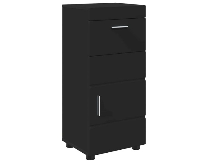Sonata Set dulap baie TULUM Negru 37 x 31,5 x 82 cm Lemn prelucrat