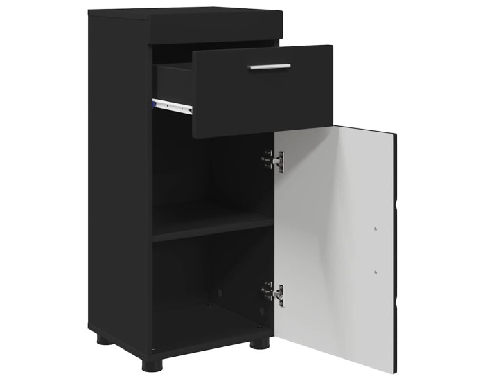 Sonata Set dulap baie TULUM Negru 37 x 31,5 x 82 cm Lemn prelucrat