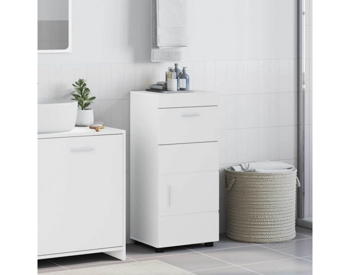 Sonata H Шкаф за баня TULUM Бяло Със Силен Гланц 37 x 31.5 x 82 см