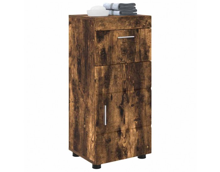 Sonata H Шкаф за баня TULUM Опушен дъб 37 x 31.5 x 82 см Инженерно дърво