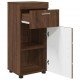 Sonata H Шкаф за баня TULUM Кафяв дъб 37 x 31.5 x 82 см Инженерно дърво