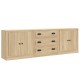 Sonata Servante, 3 piese, stejar sonoma, lemn prelucrat