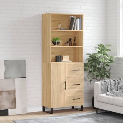 Sonata H Висок шкаф, дъб сонома, 69,5x34x180 см, инженерно дърво - Corpuri, vitrine, biblioteci modulare