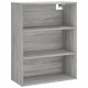 Sonata Dulap înalt, gri sonoma, 69,5x34x180 cm, lemn compozit