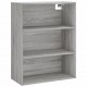 Sonata H Висок шкаф, сив сонома, 69,5x34x180 см, инженерно дърво