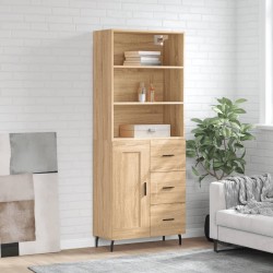 Sonata H Висок шкаф, дъб сонома, 69,5x34x180 см, инженерно дърво - Living