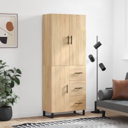 Sonata H Висок шкаф, дъб сонома, 69,5x34x180 см, инженерно дърво - Living