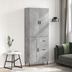 Sonata H Висок шкаф, бетонно сив, 69,5x34x180 см, инженерно дърво - Corpuri, vitrine, biblioteci modulare