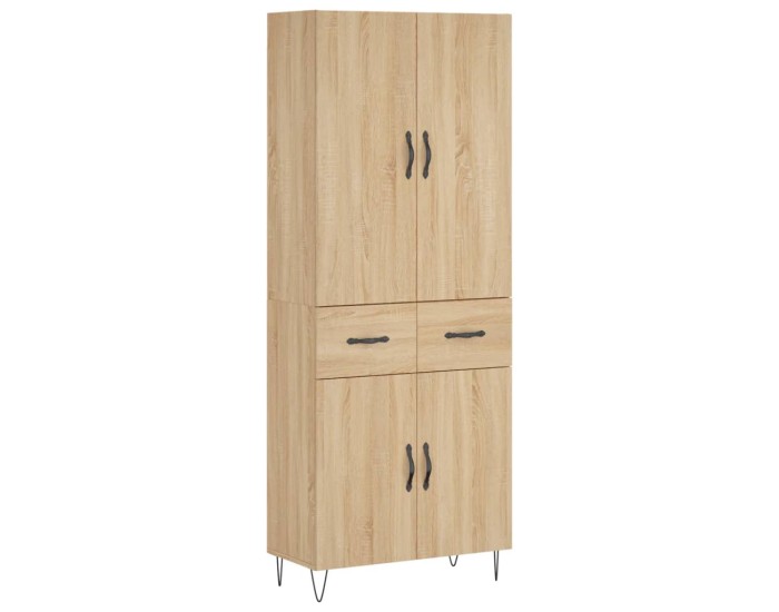 Sonata Dulap înalt, stejar sonoma, 69,5x34x180 cm, lemn compozit