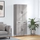 Sonata H Висок шкаф, сив сонома, 69,5x34x180 см, инженерно дърво