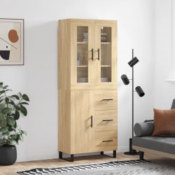 Sonata H Висок шкаф, дъб сонома, 69,5x34x180 см, инженерно дърво - Corpuri, vitrine, biblioteci modulare