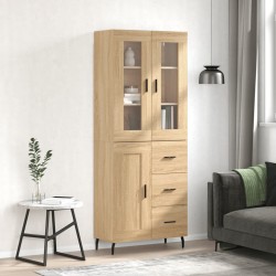 Sonata H Висок шкаф, дъб сонома, 69,5x34x180 см, инженерно дърво - Corpuri, vitrine, biblioteci modulare