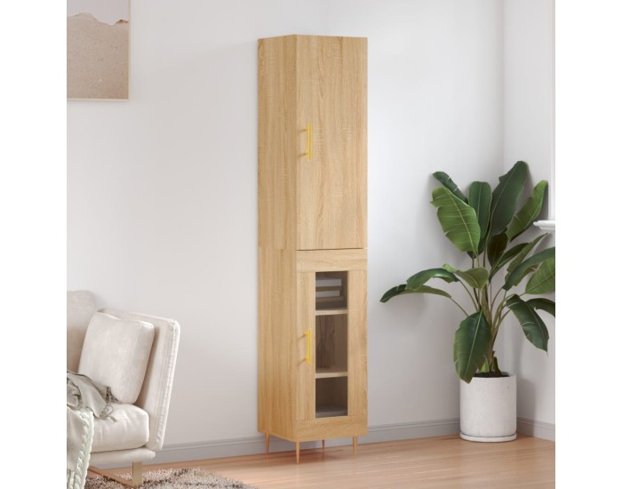 Sonata Dulap înalt, stejar sonoma, 34,5x34x180 cm, lemn prelucrat