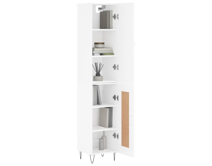 Sonata Dulap înalt, alb, 34,5x34x180 cm, lemn prelucrat
