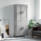 Sonata H Висок шкаф, бетонно сив, 69,5x34x180 см, инженерно дърво