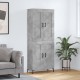 Sonata Dulap înalt, gri beton, 69,5x34x180, lemn compozit