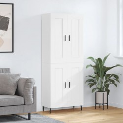 Sonata H Висок шкаф, бял, 69,5x34x180 см, инженерно дърво - Living