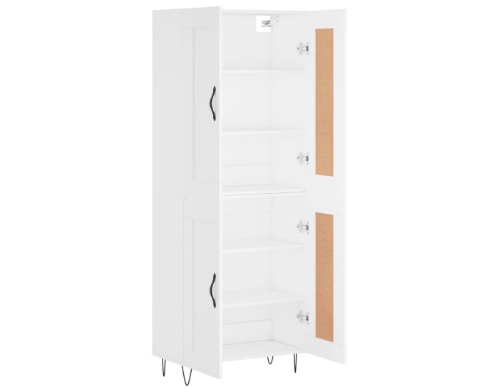 Sonata Dulap înalt, alb, 69,5x34x180 cm, lemn compozit