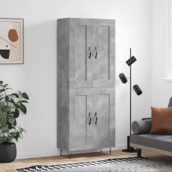 Sonata H Висок шкаф, бетонно сив, 69,5x34x180 см, инженерно дърво - Corpuri, vitrine, biblioteci modulare