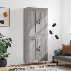 Sonata H Висок шкаф, сив сонома, 69,5x34x180 см, инженерно дърво - Corpuri, vitrine, biblioteci modulare