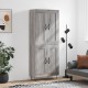Sonata H Висок шкаф, сив сонома, 69,5x34x180 см, инженерно дърво