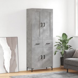 Sonata Dulap înalt, gri beton, 69,5x34x180, lemn compozit