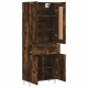 Sonata H Висок шкаф, опушен дъб, 69,5x34x180 см, инженерно дърво