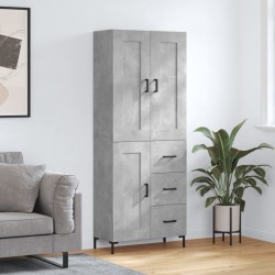Sonata H Висок шкаф, бетонно сив, 69,5x34x180 см, инженерно дърво - Corpuri, vitrine, biblioteci modulare